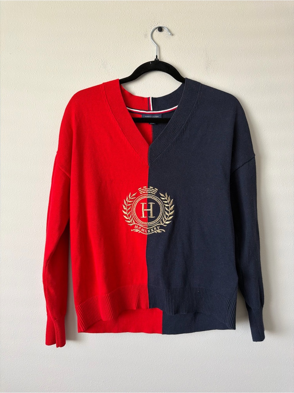 Tommy Hilfiger Split V-Neck Sweater
